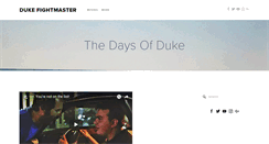 Desktop Screenshot of dukefightmaster.com